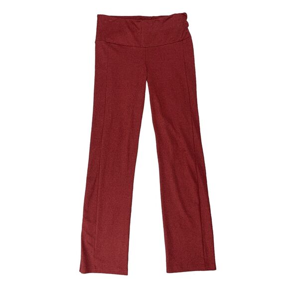 Betabrand Travel Yoga Pant Womens PM Medium Petite Heather Red Stretch Pull On - Picture 1 of 10